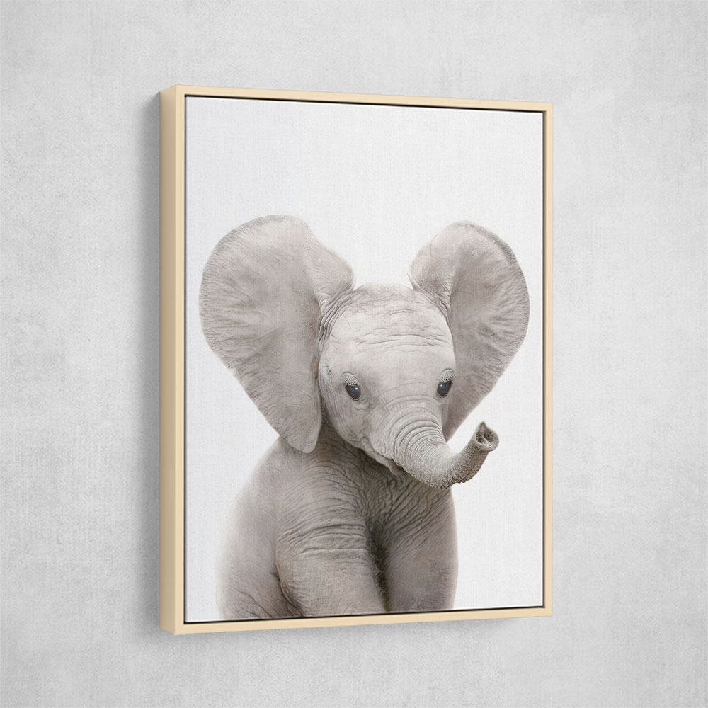 Baby elephant shop wall art